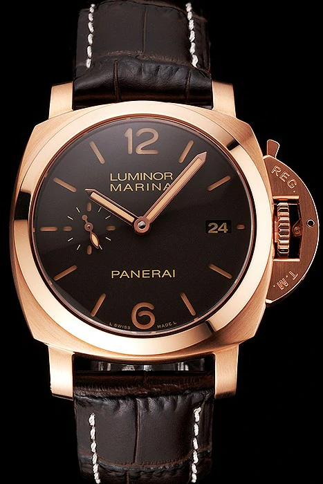 Panerai Luminor Marina 1950 3 Days Oro Rosso Brown Dial Rose Gold Case Brown Leather Strap new122090