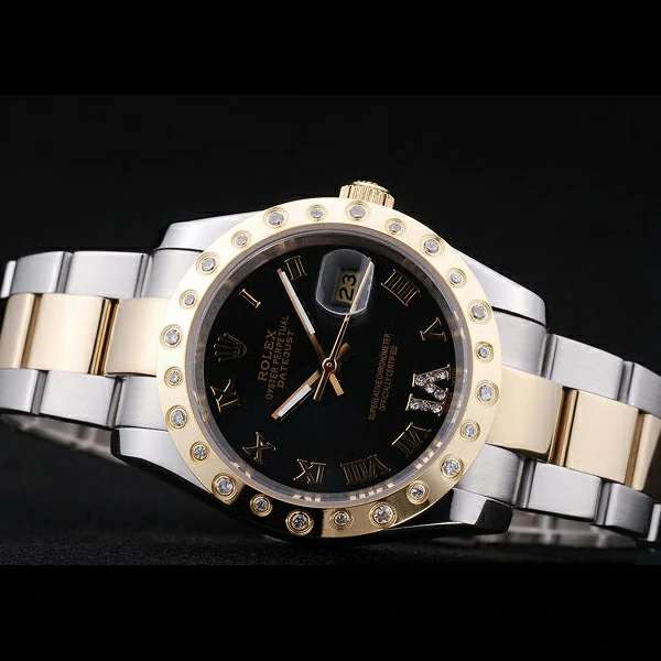 Rolex Datejust Diamond Bezel Black Dial new58644