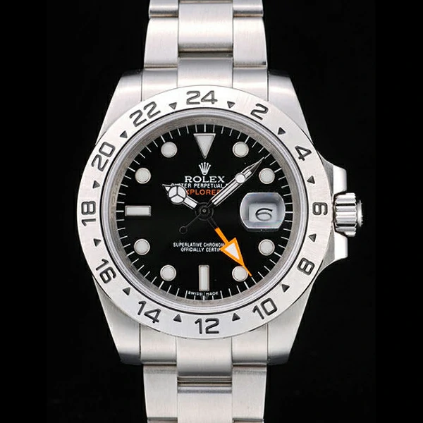Rolex Explorer Stainless Steel Bezel Black Dial Tachymeter new58744