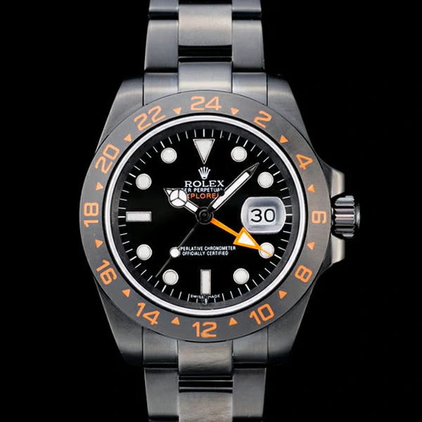 Rolex Explorer Black Ceramic Bezel Black Dial Tachymeter new58745