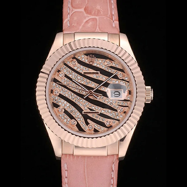 Rolex Datejust Special Edition 2012 Pale Pink Leather Strap new59217
