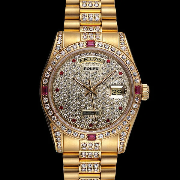 Rolex Day Date Diamonds Yellow Gold new59809