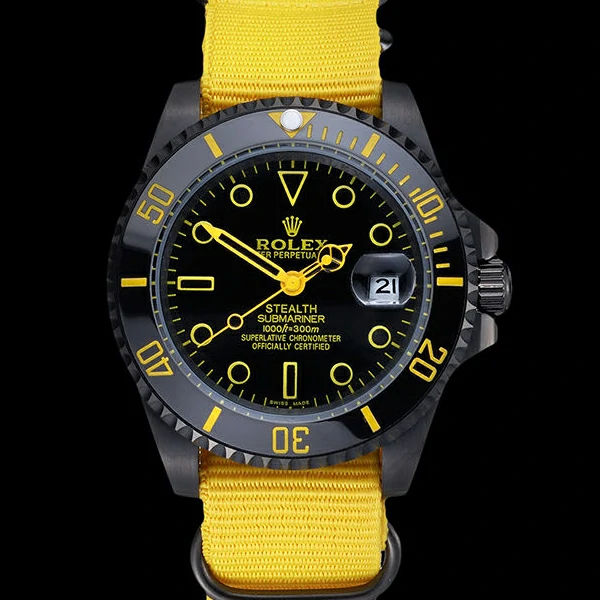 Rolex Stealth Submariner Yellow Nylon Strap new59926