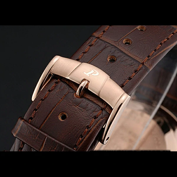Piaget Altiplano Diamond Gold Case White Dial Brown Leather Bracelet new60515