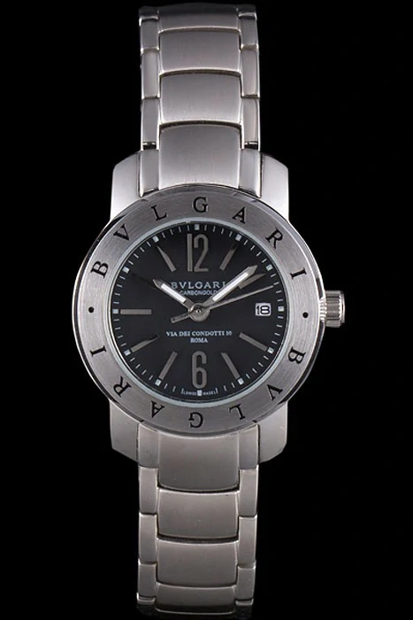 Bvlgari Bvlgari 27mm Black Dial Stainless Steel Case Two Tone Steel Bracelet new116395