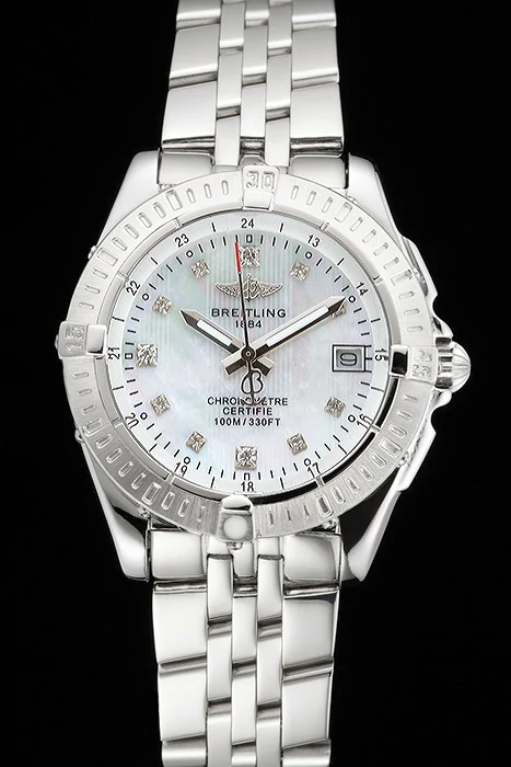 Breitling Colt Lady Pearl Dial Diamond Hour Marks Stainless Steel Case And Bracelet new122889
