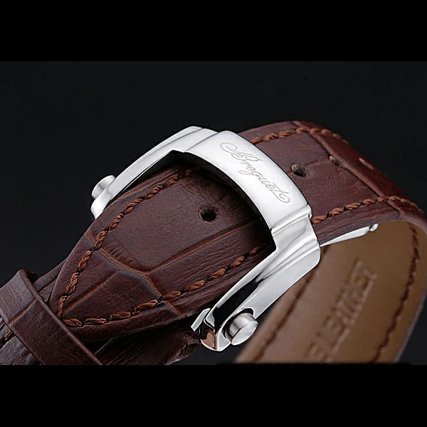 Breguet Classique Grande Complication Tourbillon Silver Case White Dial Brown Leather Strap new60107