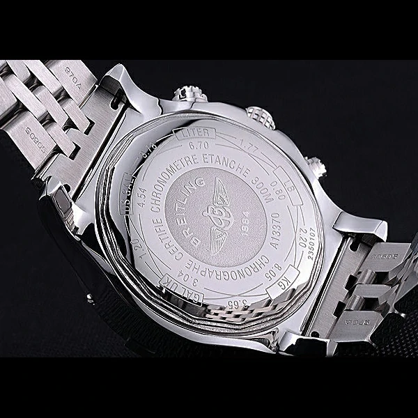 Breitling Chronomat Evolution Black Dial Stainless Steel Bracelet new60404