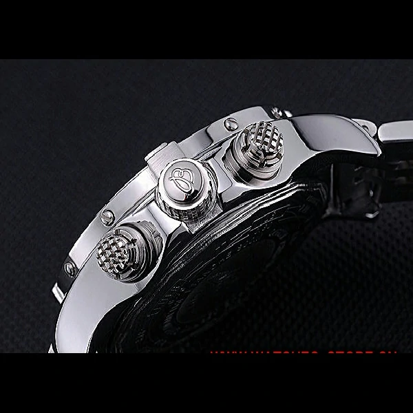 Breitling Chronomat Evolution Black Dial Stainless Steel Bracelet new60404
