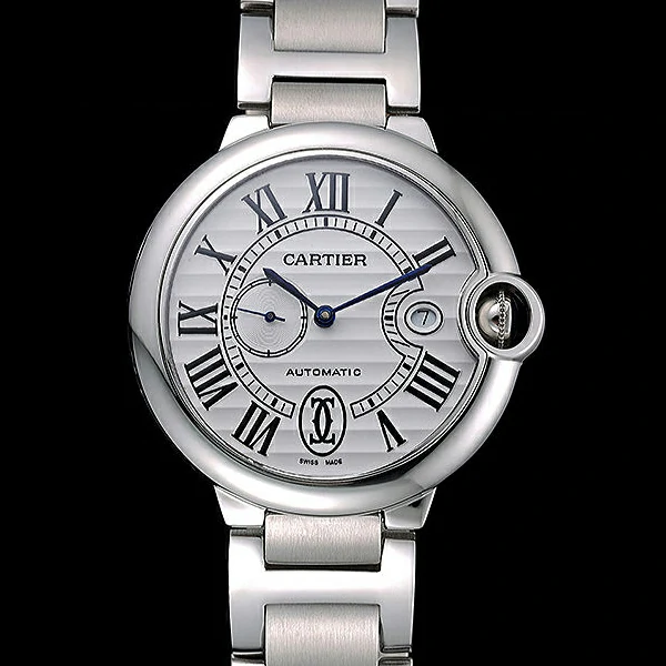 Cartier Ballon Bleu White Dial Stainless Steel Case Steel Bracelet new60597