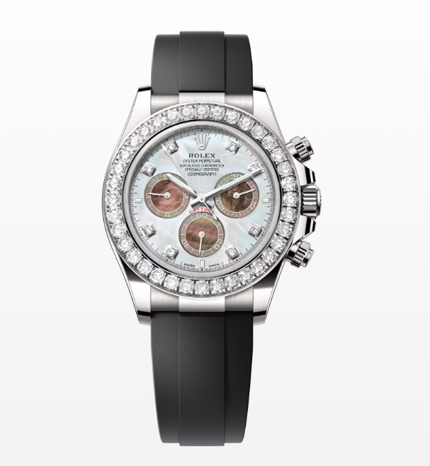 Replica Rolex Cosmograph Daytona MOP Dial Oysterflex Bracelet 40MM Watch