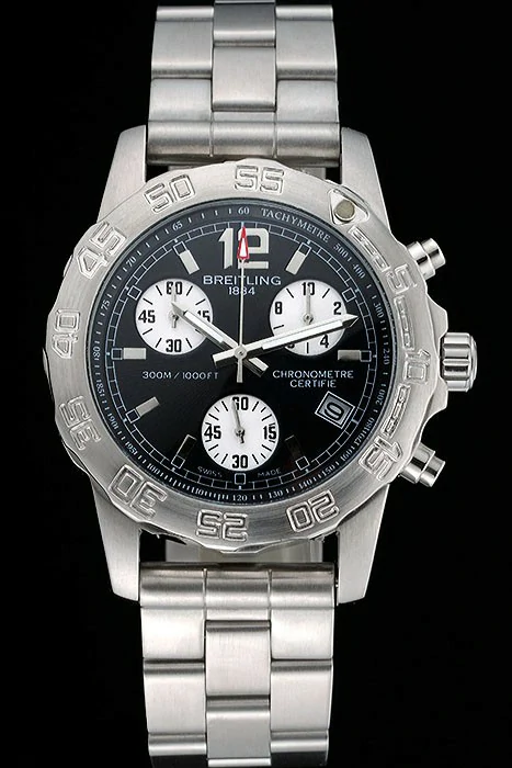 Breitling Colt Chronograph II Black Dial Stainless Steel Bracelet new119207