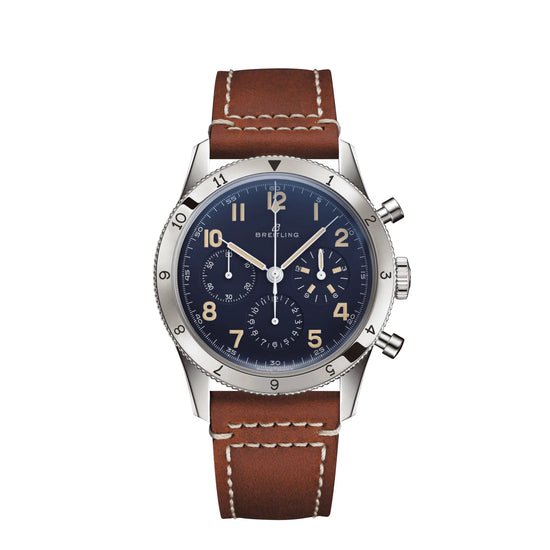 Breitling Replica Watch AVI 1953 Edition Platinum LB0920131C1X1
