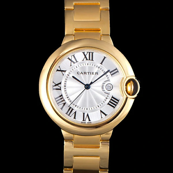 Cartier Ballon Bleu 42mm White Dial Gold Case And Bracelet new57553