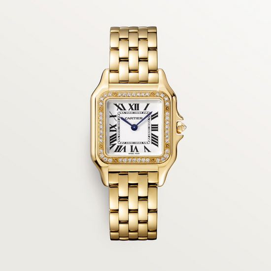 Cartier Replica Watch Panthère de Cartier Replica Watch Medium, 18k Yellow Gold, Diamonds, 27mm x 36mm, WJPN0016