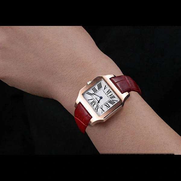 Cartier Santos 100 Polished Rose Gold Bezel new59834