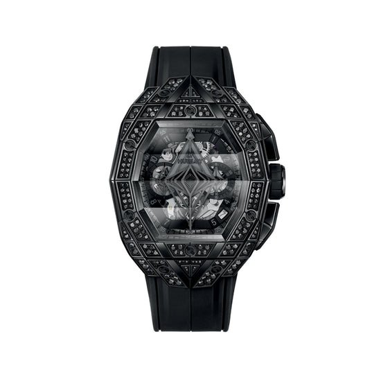 Hublot Replica Watch Spirit of Big Bang Sang Bleu All Black Pavé 42, 648.CX.0114.RX.1600.MXM24