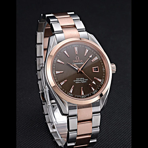 Omega Seamaster Brown Dial Two Tone new60066