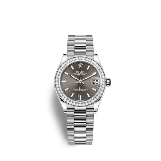 Rolex Replica Watch Datejust 31, 18kt White Gold, 278289RBR-0014