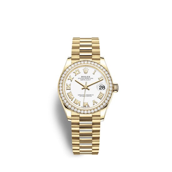 Rolex Replica Watch Datejust 31, 18kt Yellow Gold, 278288RBR-0009