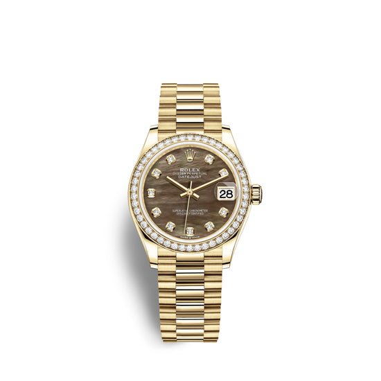 Rolex Replica Watch Datejust 31, 18kt Yellow Gold, 278288RBR-0032