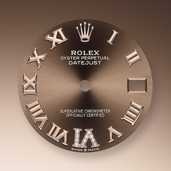 Rolex Replica Watch Datejust 31, Oystersteel, 18kt Everose Gold and diamonds, 278341RBR-0004