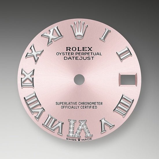 Rolex Replica Watch Datejust 31, Oystersteel, 18kt White Gold and diamonds, 278384RBR-0028