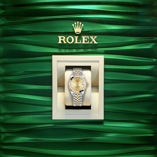 Rolex Replica Watch Datejust 31, Oystersteel, 18kt Yellow Gold and diamonds, 278343RBR-0014