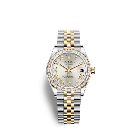 Rolex Replica Watch Datejust 31, Oystersteel, 18kt Yellow Gold and diamonds, 278383RBR-0004
