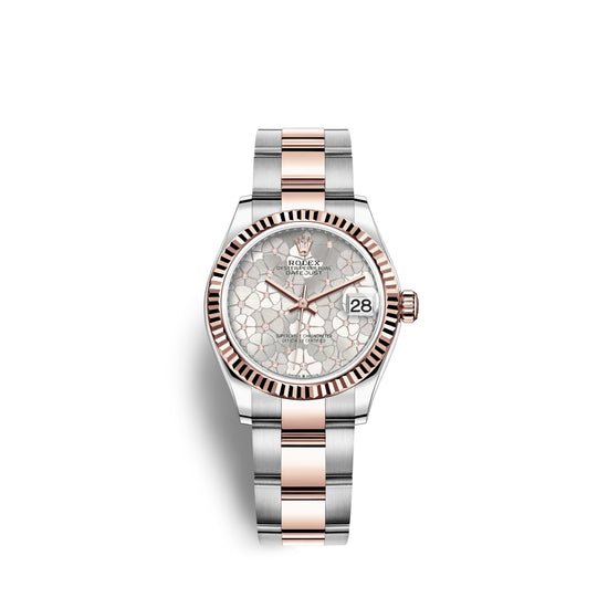 Rolex Replica Watch Datejust 31mm, Oystersteel and 18k Everose Gold and Diamonds, 278271-0031