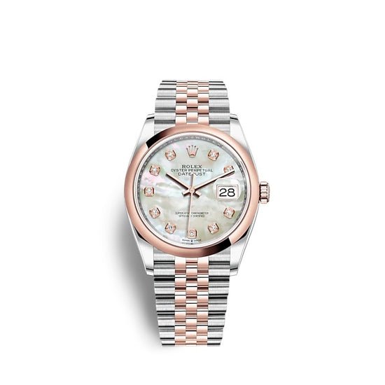 Rolex Replica Watch Datejust 36 Oystersteel and Everose gold 126201-0021