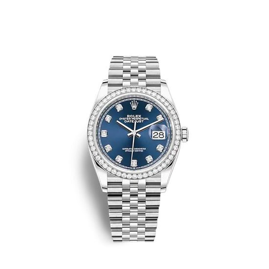 Rolex Replica Watch Datejust 36 Oystersteel and white gold 126284RBR-0029