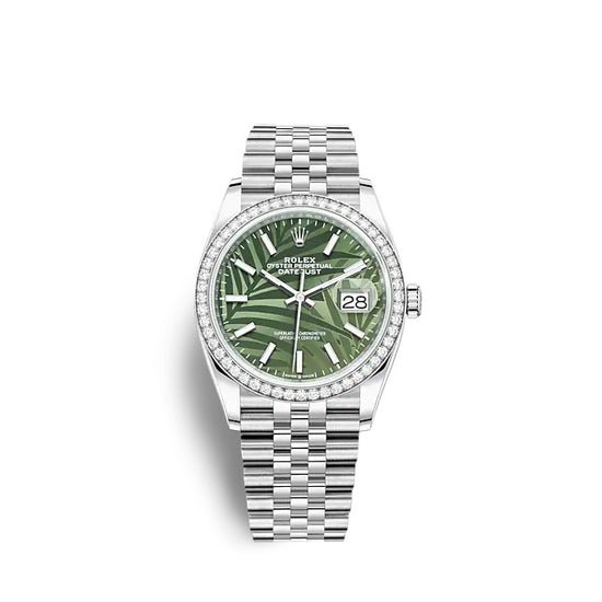 Rolex Replica Watch Datejust 36 Oystersteel and white gold 126284RBR-0039