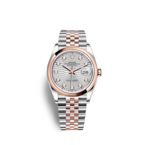 Rolex Replica Watch Datejust 36mm, Oystersteel and 18k Everose Gold, 126201-0039