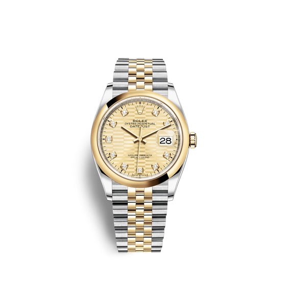 Rolex Replica Watch Datejust 36mm, Oystersteel and 18k Yellow Gold, 126203-0045