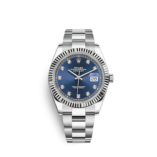Rolex Replica Watch Datejust 41 Oystersteel and white gold 126334-0015