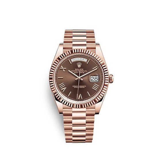 Rolex Replica Watch Day-Date 40 18 ct Everose gold 228235-0002