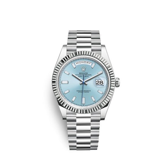 Rolex Replica Watch Day-Date, 40mm, Platinum, 228236-0006