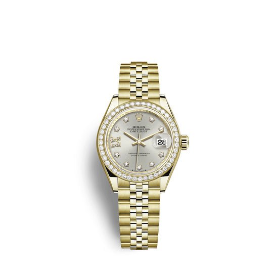 Rolex Replica Watch Lady-Datejust 28, 18kt Yellow Gold and diamonds, 279138RBR-0002