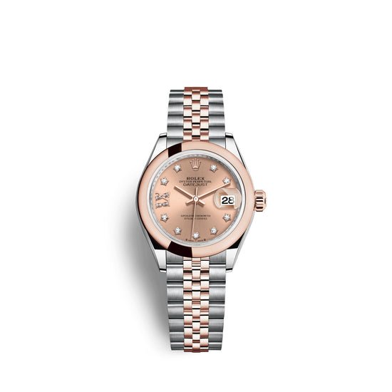 Rolex Replica Watch Lady-Datejust 28, Oystersteel and 18k Everose Gold, 279161-0027