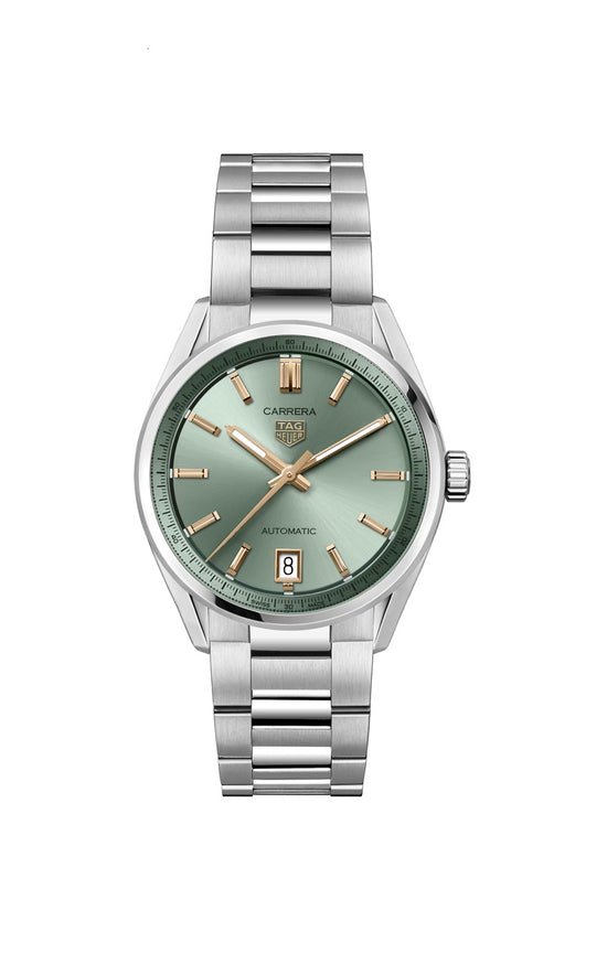 TAG Heuer Carrera Calibre 7 Date Automatic, Stainless Steel and 18k Rose Gold, 36mm, WBN2312.BA0001