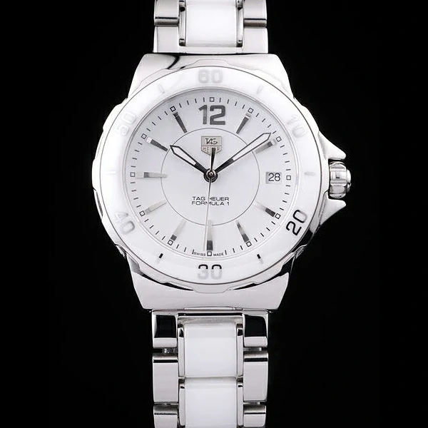 Tag Heuer Formula 1 White Ceramic Bezel White Dial new58256