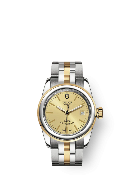 Tudor Replica Watch Glamour Date, Stainless Steel and 18k Yellow Gold, 26mm, M51003-0004