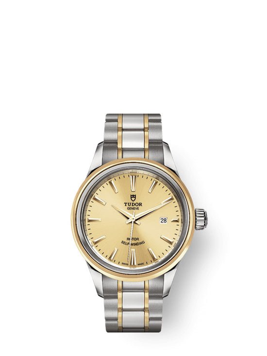 Tudor Replica Watch Style, Stainless Steel and Yellow Gold, 28mm, M12103-0001